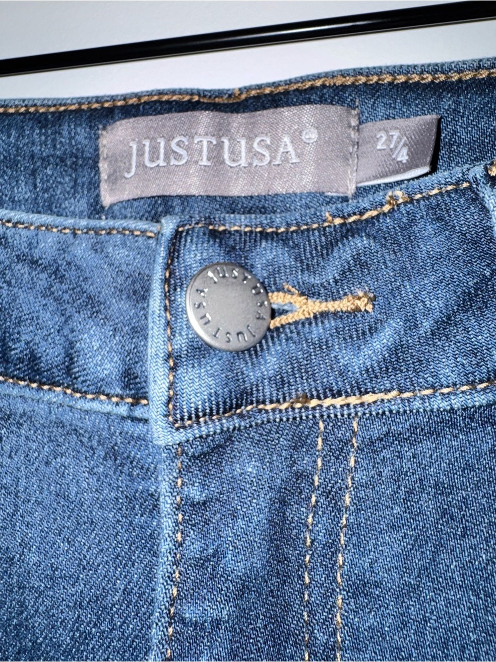 Just USA Dark Blue Flare Jeans - Picture 5 of 9